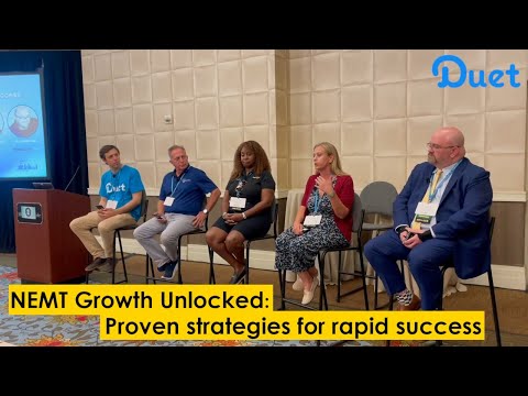 James O'Donnell leading the NEMT growth panel at NEMTAC 2025