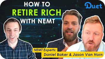 Podcast card: How to Retire Rich with NEMT, with Daniel Baker and Jason Van Horn